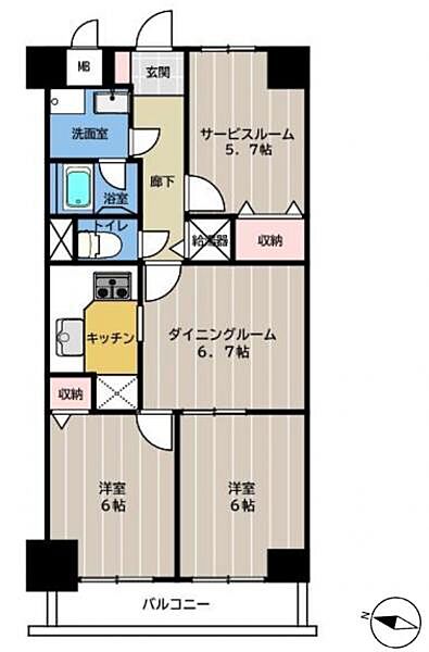 間取りを拡大表示