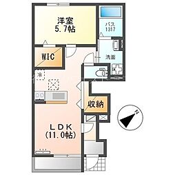 SUNNY HOME 1LDKの間取図画像