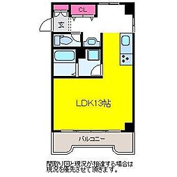 サンテラス石宮 ワンルームの間取図画像