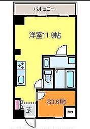 サンテラス石宮 ワンルームの間取図画像
