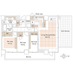 間取図画像 3LDK