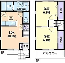 Branche　III 106 ｜ 茨城県行方市玉造甲464-3（賃貸アパート2LDK・2階・56.50㎡） その2