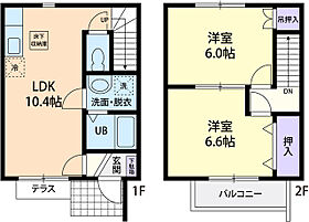 Clover 103 ｜ 茨城県小美玉市部室1196-40（賃貸アパート2LDK・2階・54.18㎡） その2