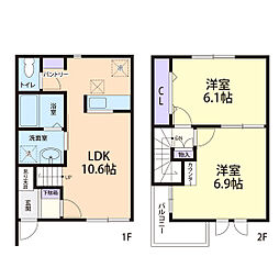 間取図画像 2LDK