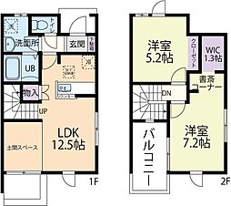 Stella(ステラ) A 2LDKの間取図画像