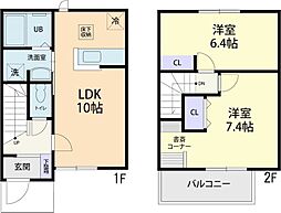 Luana(ルアナ)レジデンスII 2LDKの間取図画像