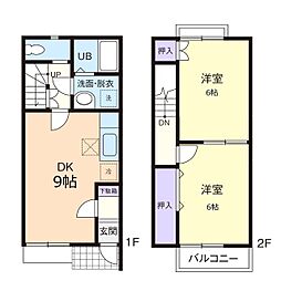 WOONELF 2DKの間取図画像