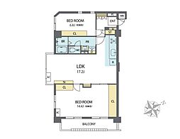 間取図画像 2LDK