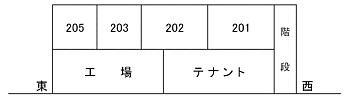 渡辺第一ビル 202｜福井県鯖江市神明町2丁目3-10(賃貸マンション3LDK・2階・66.42㎡)の写真 その4