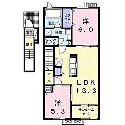 アンドロイ アンソレイユ B 2階