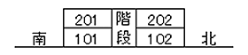 コーポ山口II 201 ｜ 福井県敦賀市金山34-14-5（賃貸アパート2K・2階・32.30㎡） その4