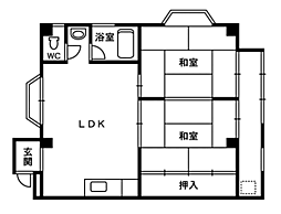 ハイツ泉ヶ丘 2階/206
