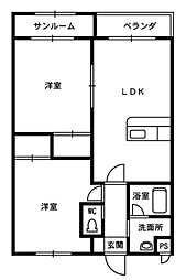 シャロームII 3階/303