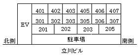 立川ビル 406 ｜ 福井県福井市米松2丁目5-10（賃貸マンション1K・4階・22.00㎡） その4