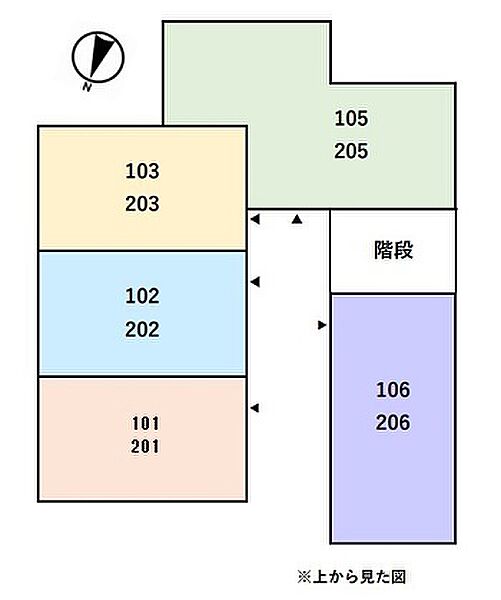 PARABOLICA（パラボリカ） 201｜福井県福井市高木中央1丁目1722番地(賃貸アパート1LDK・2階・30.43㎡)の写真 その3