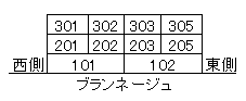 ラ・ブランネージュ 201 ｜ 福井県福井市日之出5丁目15-7（賃貸マンション1K・2階・38.52㎡） その4