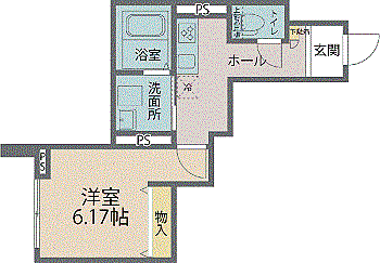 soil 205｜福井県福井市田原2丁目32番6号(賃貸マンション1K・2階・28.28㎡)の写真 その2