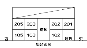 セゾンルミエール 102 ｜ 福井県福井市北四ツ居町13-25-1（賃貸マンション1R・2階・44.69㎡） その3