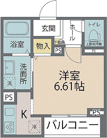 soil 201｜福井県福井市田原2丁目32番6号(賃貸マンション1K・2階・26.52㎡)の写真 その2