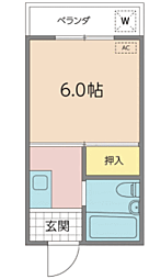 豊西コーポ 3階/303