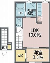 仮称）経田新築アパート 203 ｜ 福井県福井市経田1丁目1404（賃貸アパート1LDK・2階・36.25㎡） その2