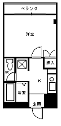 立川ビル 1Kの間取図画像