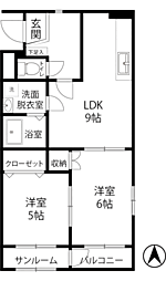 デルソレ二の宮 3階
