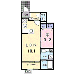 パークサイド メゾン 1階/105