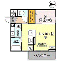 KOHRYU 205 ｜ 福井県福井市昭和町58番2、61番1（賃貸マンション1LDK・2階・32.80㎡） その2