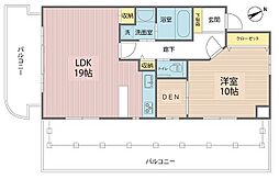 エル・ブラン 1LDKの間取図画像