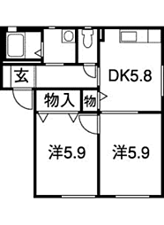 高木一番館G棟 2階