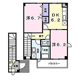 エル・パレス B 2階/203