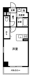 サンフローラ 1Kの間取図画像