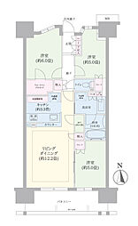 パークホームズ流山セントラルパーク 3LDKの間取図画像