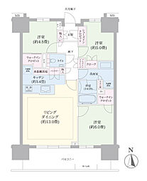 幕張ベイパークミッドスクエアタワー 3LDKの間取図画像