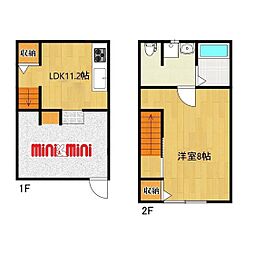 ヴォールデア田主丸 1LDKの間取図画像