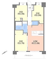 間取図画像 3LDK