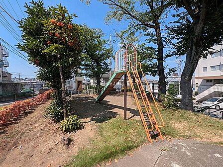 マンションの敷地内には小さな公園があります。