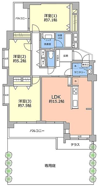 間取りを拡大表示