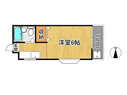 it's二日市 ワンルームの間取図画像