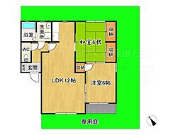 ファミール美しが丘 2LDKの間取図画像