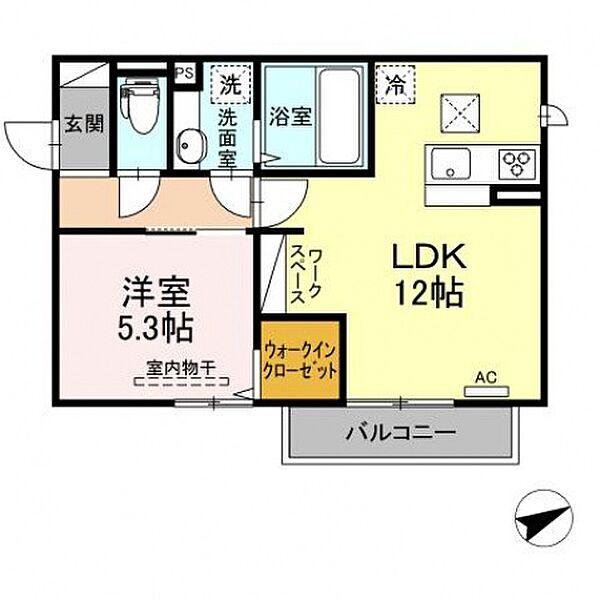 サンセール 108号室｜広島県東広島市西条町寺家(賃貸アパート1LDK・1階・42.79㎡)の写真 その2