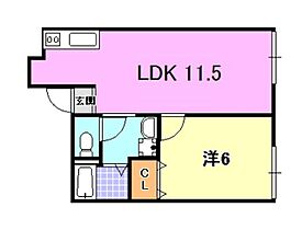 兵庫県神戸市長田区前原町１丁目（賃貸アパート1LDK・2階・35.35㎡） その2