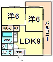 兵庫県神戸市長田区大谷町３丁目（賃貸マンション2LDK・2階・49.00㎡） その2