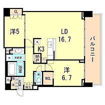 兵庫県神戸市中央区新港町（賃貸マンション2LDK・25階・72.67㎡） その2