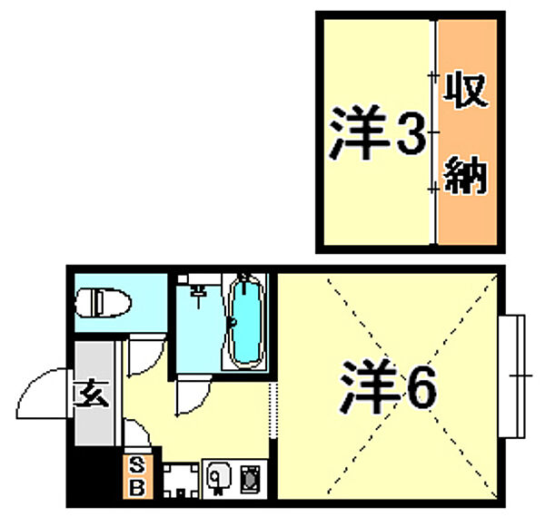 兵庫県神戸市須磨区白川台６丁目(賃貸アパート1R・1階・16.80㎡)の写真 その2