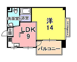 兵庫県神戸市中央区山本通２丁目（賃貸マンション1LDK・3階・40.50㎡） その2