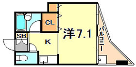 兵庫県神戸市兵庫区東山町４丁目（賃貸マンション1R・4階・25.00㎡） その2