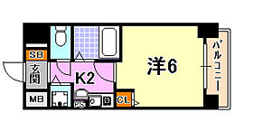 兵庫県神戸市中央区下山手通６丁目（賃貸マンション1K・9階・18.90㎡） その2