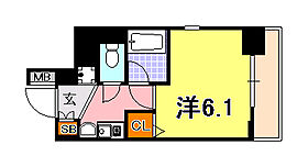 兵庫県神戸市中央区下山手通６丁目（賃貸マンション1K・9階・19.17㎡） その2